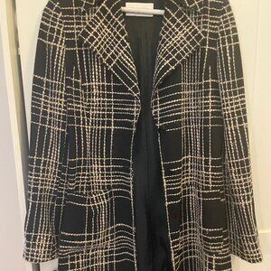 Valentino black and white plaid womens stitched size 42 / 6